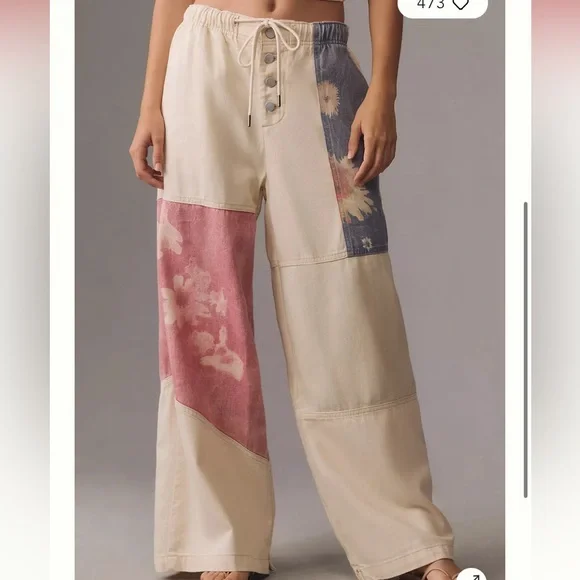 Anthropologie Pilcro PJ Pull-On High-Rise Wide-Leg Jeans. Size XL. NWT. - Picture 2 of 4